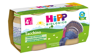 Hipp bio hipp bio omogeneizzato tacchino 2x80 g