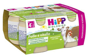 Hipp bio hipp bio omogeneizzato pollo vitello 4x80 g