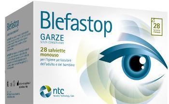 Blefastop garza con hy-ter in cotone piegata con filo di bario 28 pezzi