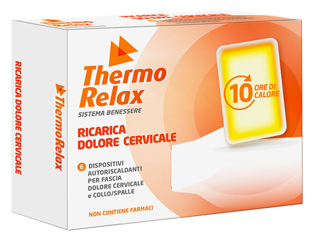 Thermorelax ricarica per fascia dolore cervicale 6 dispositivi autoriscaldanti