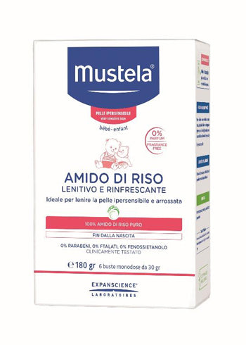 Mustela amido di riso 180 g