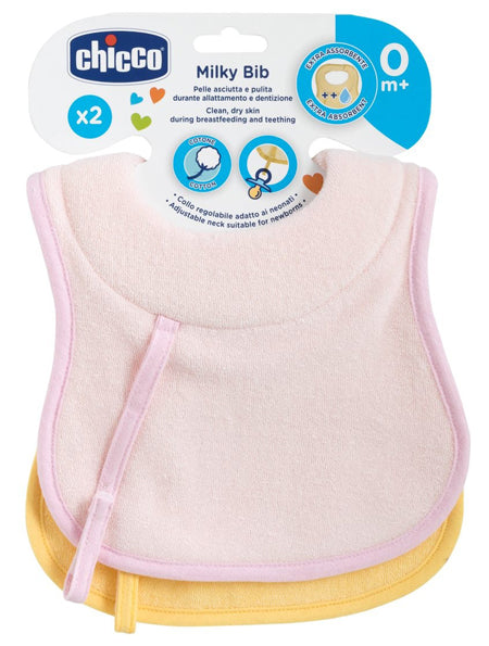 Chicco bavagline 0m+ 2pz rosa