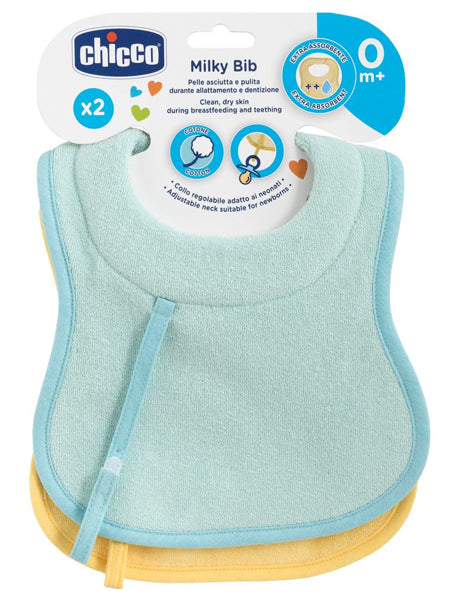 Chicco bavagline 0m+ 2pz azzurro