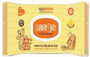 Egopharm baby salviette detergenti con olio di argan 72 pezzi