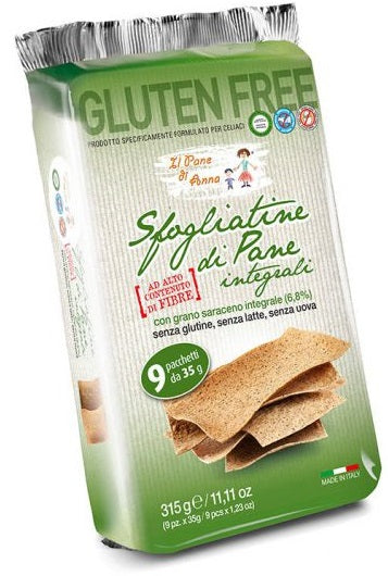 Il pane di anna sfogliatine pane integrale senza glutine 315 g