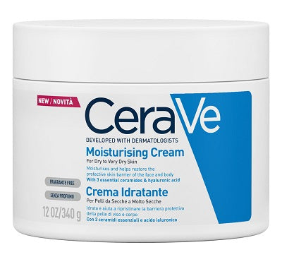 CERAVE - Crema idratante pelle molto secca, 340 ml