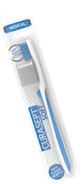 Curasept spazzolino soft medical colore azzurro