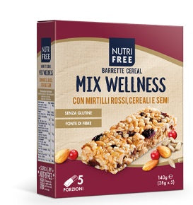 Nutrifree barrette cereal mix wellness 28 g x 5