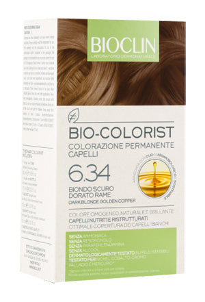 Bioclin bio colorist 6.34 dark golden copper blonde