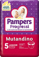 Pampers progretgtgi mutandino cp tg5 junior 17 pezzi