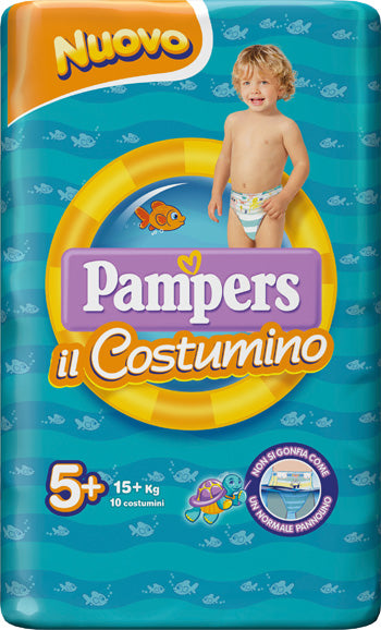 Pampers costumino baby shark cp s 5-6 10 pezzi