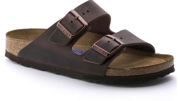 Birkenstock Arizona sandalo pelle oliata soft footbed habana 36