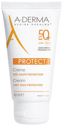 Aderma a-d protect crema senza profumo 50+ 40 ml