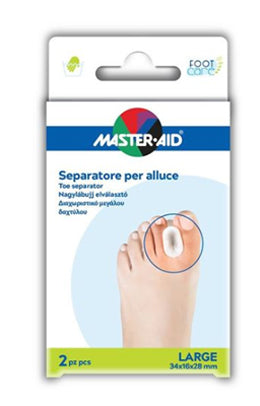 Separatore dita in gel master-aid footcare per alluce large 2 pezzi d2