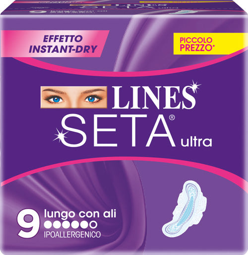 LINES - seta ultra assorbenti lunghi 9 pezzi