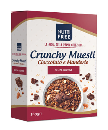 Nutrifree crunchy mix cioccolato e mandorle 340 g