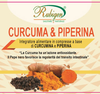 Curcuma & piperina rubigen 120 compresse da 500 mg