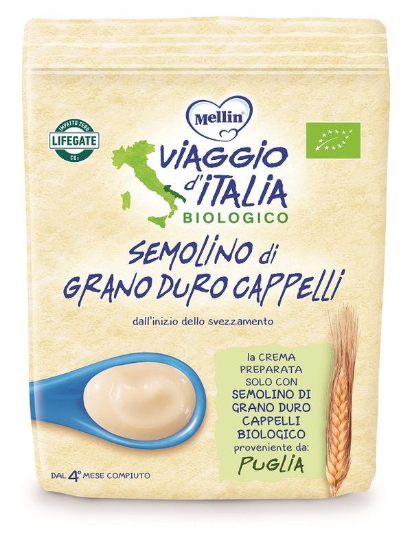 Mellin viaggio italia semolino cappelli 200 g