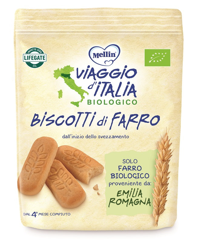 Mellin viaggio italia biscotto farro 150 g