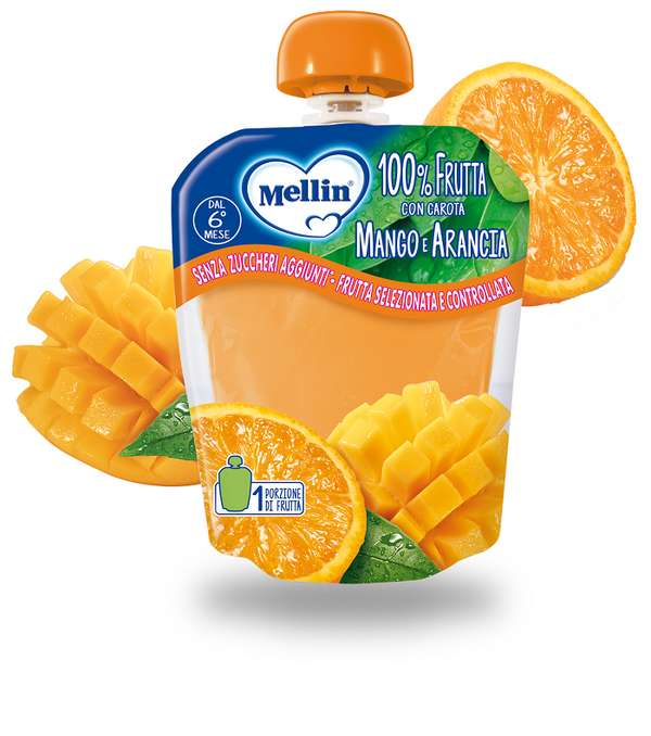 Mellin pouch arancia mango 90 g