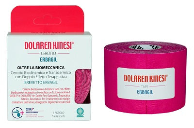 Dolaren kinesi emulgel cerotto terapeutico fucsia cm 5x5 m in rotolo