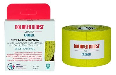 Dolaren kinesi emulgel cerotto terapeutico giallo cm 5x5 m in rotolo