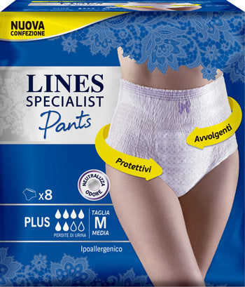 Lines specialist pants plus m farma 8 pezzi