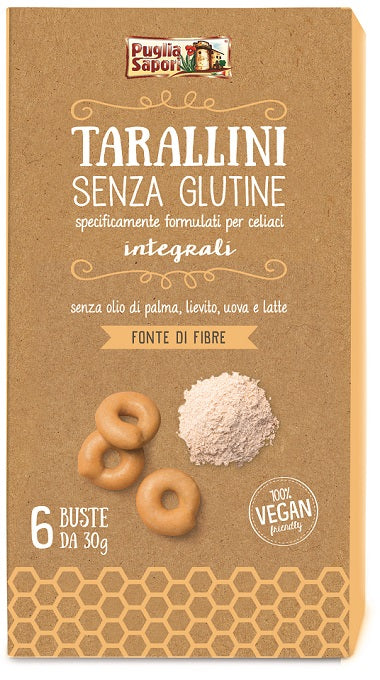 Puglia sapori tarallini integrali senza glutine 180 g