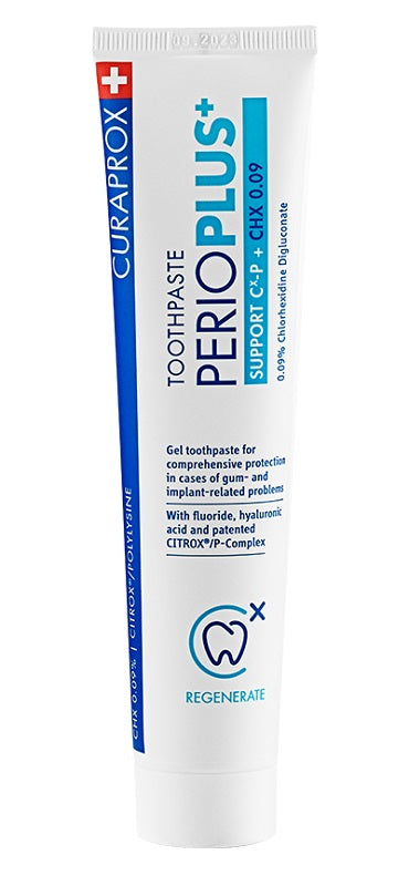 Curaprox perioplus+ support dentifricio chx 0,09% 75 ml