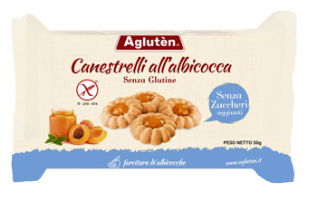 Agluten canestrelli all'albicocca senza zuccheri aggiunti 200 g