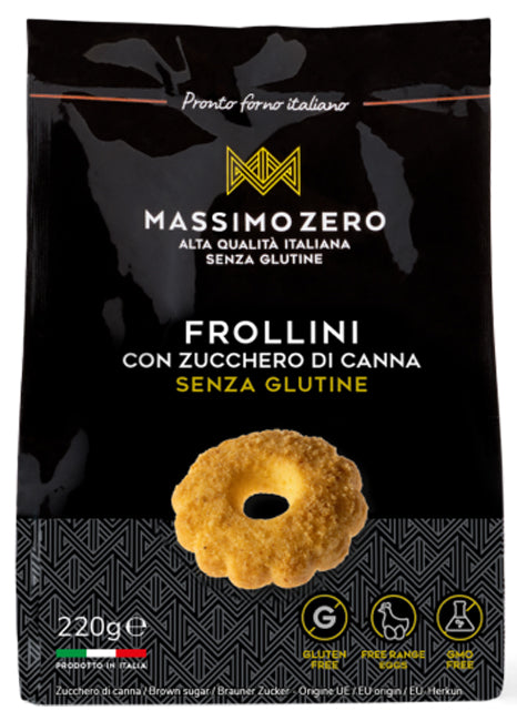 Massimo zero frollini zucchero di canna 220 g