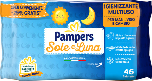 Wipes sole & luna 46 pezzi