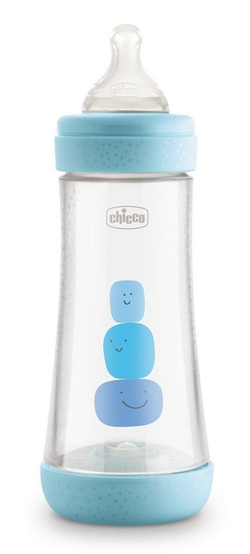 Chicco biberon perfect 5 boy 300 ml in silicone 3 fori