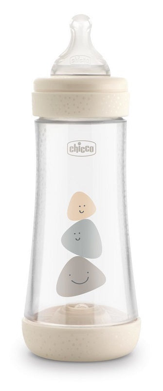 Chicco biberon perfect 5 unisex 300 ml in silicone 3 fori