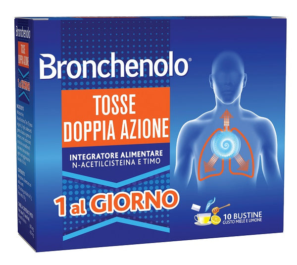 Bronchenolo tosse doppia azione 10 bustine