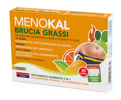 Menokal bruciagrassi 30 compresse pranzo + 30 compresse cena