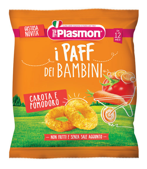 Plasmon dry snack paff carota pomodoro 15 g