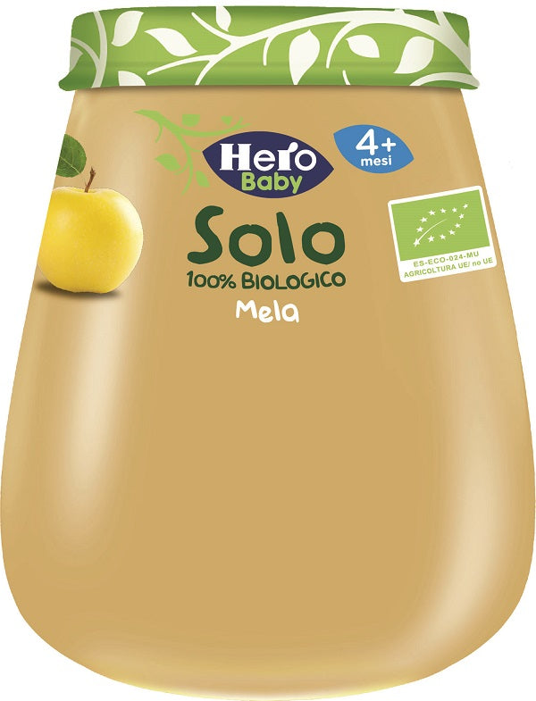 Hero solo omogeneizzato mela 100% bio 120 g