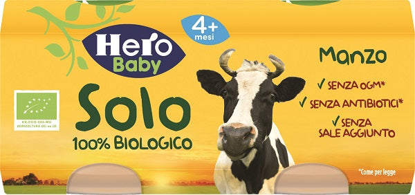 Hero solo omogeneizzato manzo 100% bio 2x80g