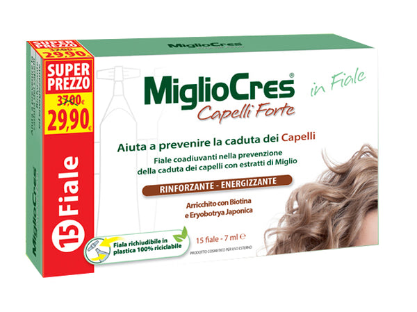 Migliocres capelli forte 15 fiale x 7 ml