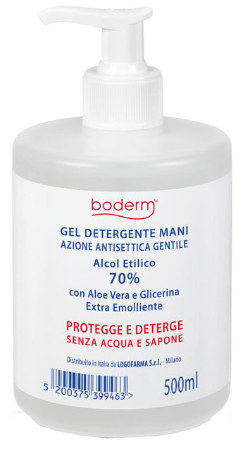 Boderm hand cleansing gel 70% 500 ml con dispenser