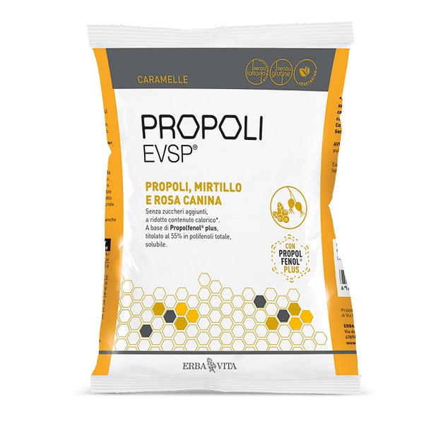 Propoli evsp caramelle propoli mirtillo rosa canina 65 g