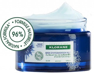 Klorane crema idratante notte fiordaliso acido ialuronico 50 ml