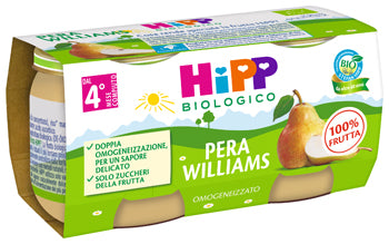 Hipp bio omogeneizzato pera williams 2 x 80 g