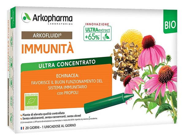 Arkofluidi immunity propolis echinacea bio 20 vials 15 ml