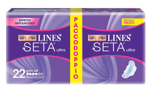 LINES - seta ultra assorbente con ali 22 pezzi