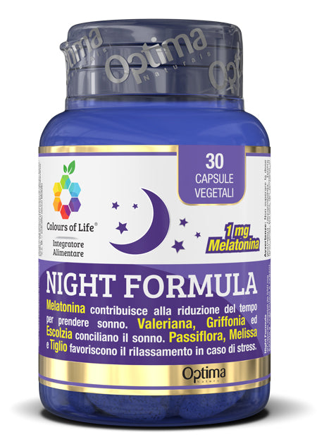 Colours of life night formula 30 capsule vegetali 550 mg