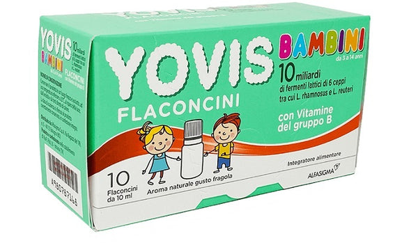 Yovis bambini fragola 10 flaconcini da 10 ml
