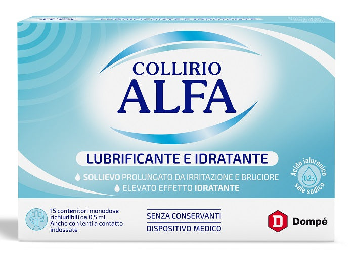 Collirio alfa lubrificante/idratante 15 fiale monodose