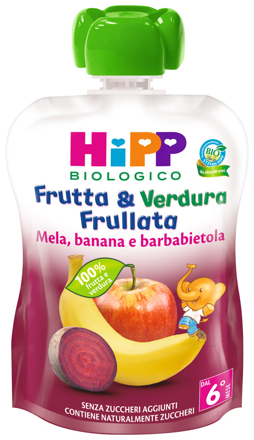 Hipp frutas y verduras ecológicas manzana plátano remolacha 90 g